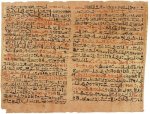 Contoh halaman Ebers Papyrus - Klik untuk imej jelas